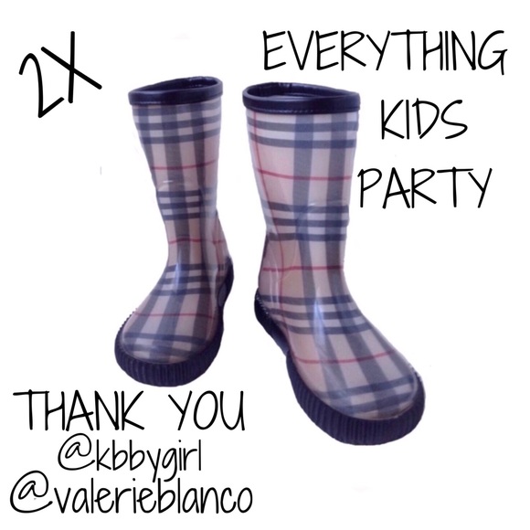 Burberry Nova Check Frogrise Rain Boots🐸 ☔️ - Picture 5 of 5